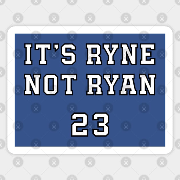 Ryne Sandberg It's Ryne not Ryan Magnet by Pastime Pros